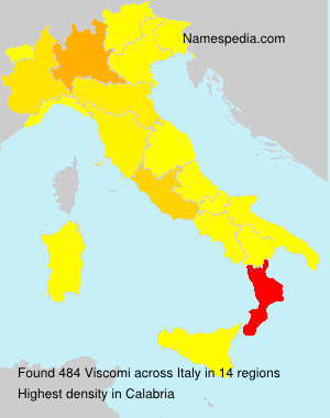 Surname Viscomi in Italy Surname Viscomi in Italy