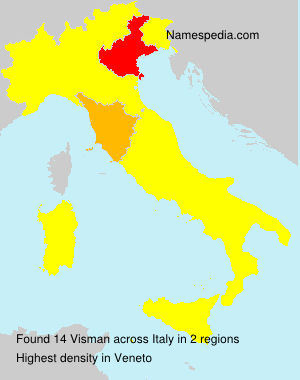 Surname Visman in Italy Surname Visman in Italy