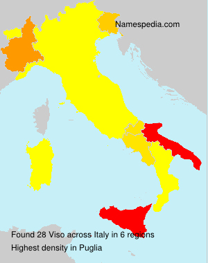Surname Viso in Italy Surname Viso in Italy