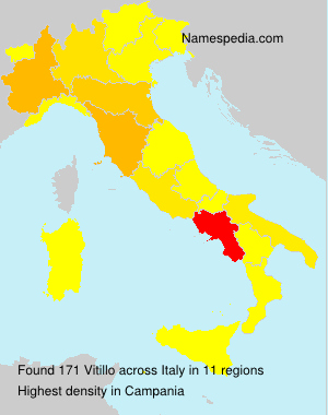 Surname Vitillo in Italy Surname Vitillo in Italy