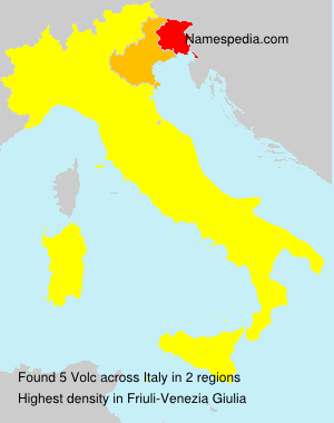 Surname Volc in Italy Surname Volc in Italy