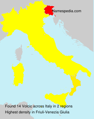 Surname Volcic in Italy Surname Volcic in Italy