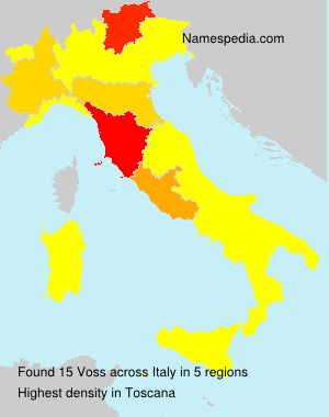Surname Voss in Italy Surname Voss in Italy