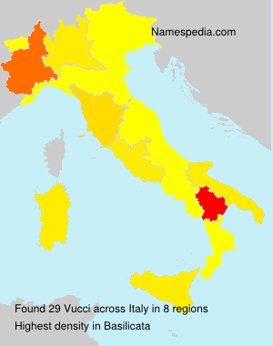 Surname Vucci in Italy Surname Vucci in Italy