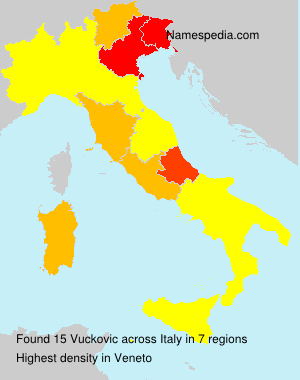Surname Vuckovic in Italy Surname Vuckovic in Italy