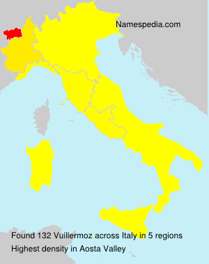 Surname Vuillermoz in Italy Surname Vuillermoz in Italy
