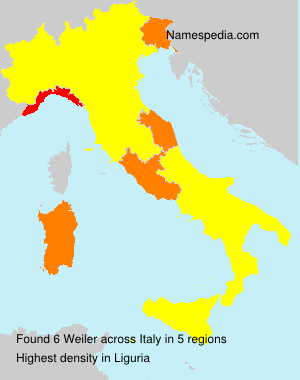 Surname Weiler in Italy Surname Weiler in Italy