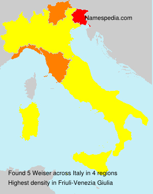 Surname Weiser in Italy Surname Weiser in Italy