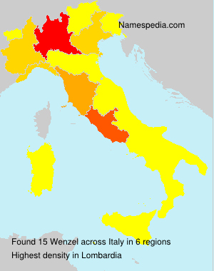 Surname Wenzel in Italy Surname Wenzel in Italy