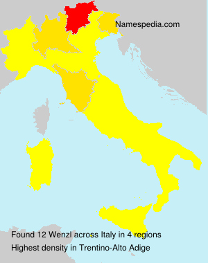 Surname Wenzl in Italy Surname Wenzl in Italy