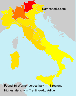 Surname Werner in Italy Surname Werner in Italy
