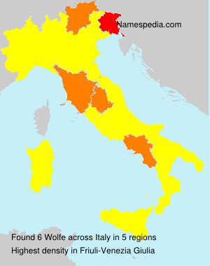 Surname Wolfe in Italy Surname Wolfe in Italy