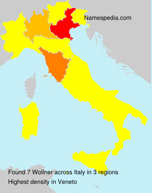 Surname Wollner in Italy Surname Wollner in Italy