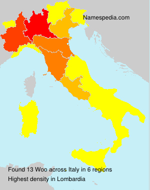 Surname Woo in Italy Surname Woo in Italy