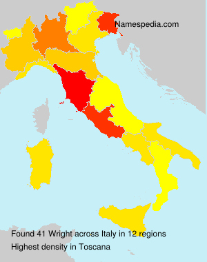 Surname Wright in Italy Surname Wright in Italy