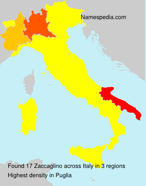 Surname Zaccaglino in Italy Surname Zaccaglino in Italy