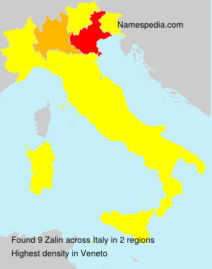 Surname Zalin in Italy Surname Zalin in Italy