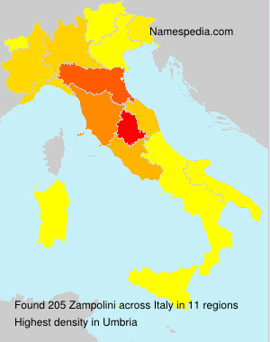 Surname Zampolini in Italy Surname Zampolini in Italy