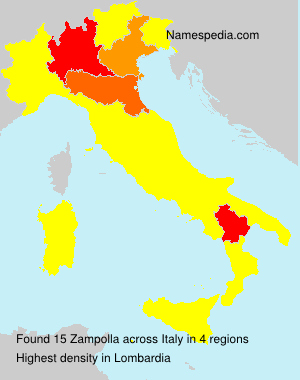 Surname Zampolla in Italy Surname Zampolla in Italy