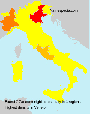 Surname Zandomenighi in Italy Surname Zandomenighi in Italy