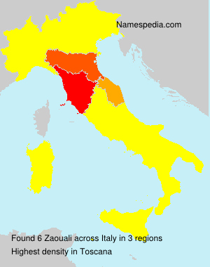 Surname Zaouali in Italy Surname Zaouali in Italy