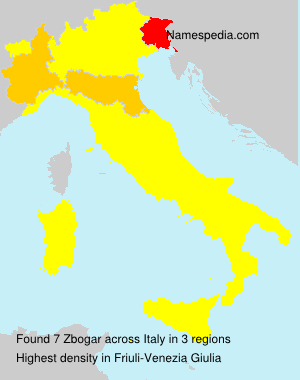 Surname Zbogar in Italy Surname Zbogar in Italy