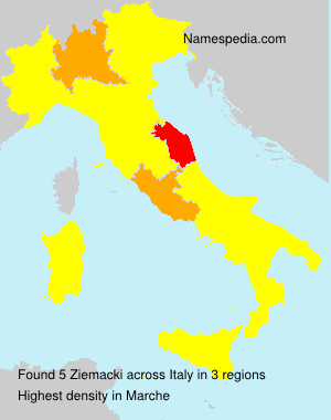 Surname Ziemacki in Italy