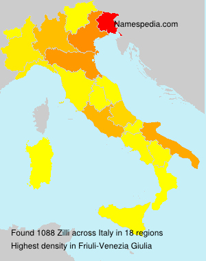 Surname Zilli in Italy Surname Zilli in Italy