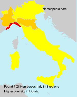 Surname Zilliken in Italy Surname Zilliken in Italy