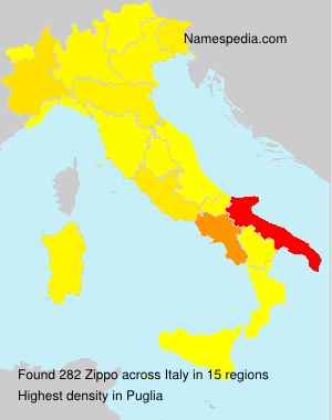 Surname Zippo in Italy Surname Zippo in Italy