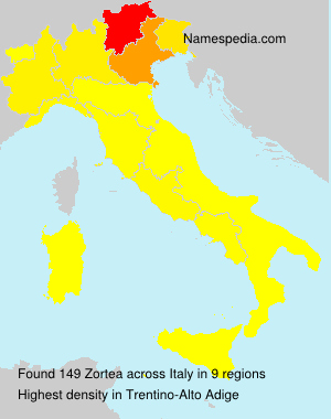 Surname Zortea in Italy Surname Zortea in Italy