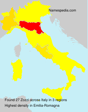 Surname Zozzi in Italy Surname Zozzi in Italy