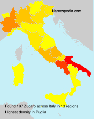 Surname Zucaro in Italy Surname Zucaro in Italy