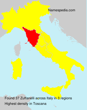 Surname Zuffanelli in Italy Surname Zuffanelli in Italy