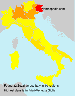 Surname Zuzzi in Italy Surname Zuzzi in Italy