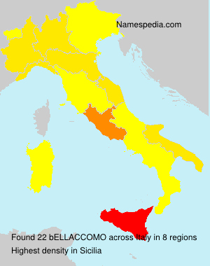 Surname bELLACCOMO in Italy Surname bELLACCOMO in Italy