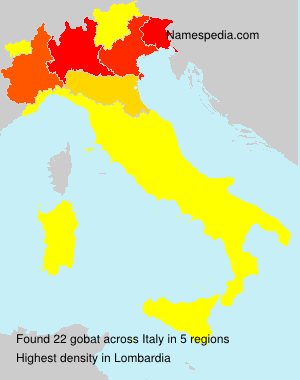 Surname gobat in Italy Surname gobat in Italy