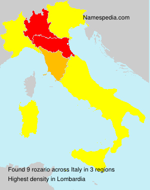 Surname rozario in Italy Surname rozario in Italy