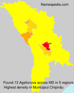 Surname Agafonova in Moldova Surname Agafonova in Moldova