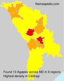 Surname Agapiev in Moldova Surname Agapiev in Moldova