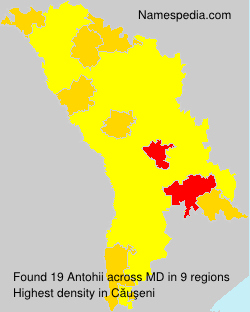 Surname Antohii in Moldova Surname Antohii in Moldova