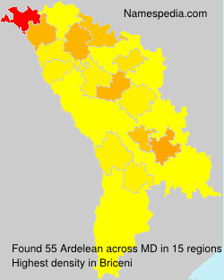 Surname Ardelean in Moldova Surname Ardelean in Moldova