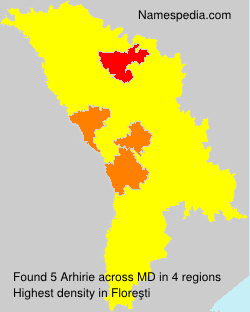 Surname Arhirie in Moldova Surname Arhirie in Moldova