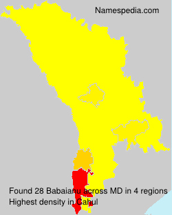 Surname Babaianu in Moldova Surname Babaianu in Moldova