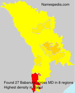 Surname Babanuta in Moldova Surname Babanuta in Moldova