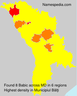 Surname Babic in Moldova Surname Babic in Moldova