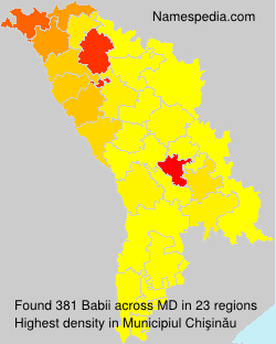 Surname Babii in Moldova Surname Babii in Moldova