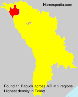 Surname Babijdir in Moldova Surname Babijdir in Moldova