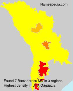 Surname Baev in Moldova Surname Baev in Moldova