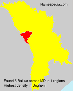 Surname Bailiuc in Moldova Surname Bailiuc in Moldova